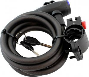 Sports Equipment Blokada motocyklowa rowerowa stalowa Lina 150cm czarna RW19C 3