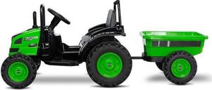 Toyz Traktor na akumulator z przyczepką Caretero Toyz Hector akumulatorowiec + pilot - zielony 4
