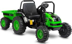 Toyz Traktor na akumulator z przyczepką Caretero Toyz Hector akumulatorowiec + pilot - zielony 7