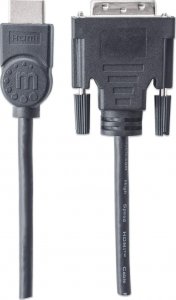 Kabel Manhattan HDMI - DVI-D 3m czarny (372510) 2