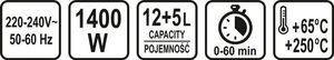 Lund Kombiwar halogenowy 17L, czarny (67641) 6