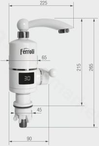 Przepływowy podgrzewacz wody Ferroli IEWH01 3 kW 0.6 MPa (IEWH01) 2