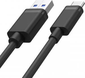Kabel USB Unitek USB-A - USB-C 0.5 m Czarny (Y-C481BK) 2