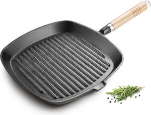 Patelnia Lamart grillowa Żeliwna 24cm 2