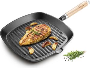 Patelnia Lamart grillowa Żeliwna 24cm 3
