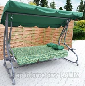 Ramiz HUŚTAWKA OGRODOWA 2w1 Leżanka 3-4 osobowa 214cm x 168 cm x 114 cm huśtawka Ramiz 11