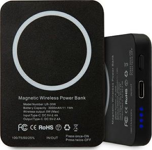 Powerbank Karl Lagerfeld MagSafe 3000mAh Czarny 3