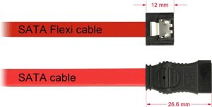 Delock SATA - SATA, 0.5m, Czerwony (83835) 3