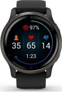Zegarek sportowy Garmin Venu 2 Czarny  (010-02430-11) 2