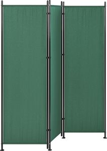 Shumee 3-panelowy parawan pokojowy 160 x 170 cm zielony NARNI 2