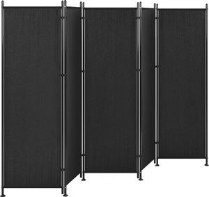 Shumee 5-panelowy parawan pokojowy 270 x 170 cm czarny NARNI 2