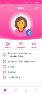Smartwatch GoGPS K24 Fioletowy  (K24PR) 8