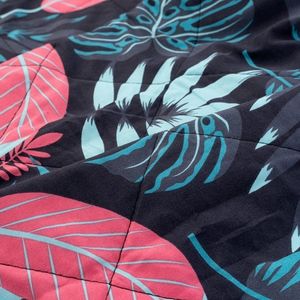 AquaWave Koc piknikowy 140x170cm ALADEEN pink leaves 3