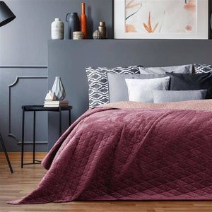 AmeliaHome Narzuta LAILA, Velvet, 240x260 cm, Fiolet+fiołkoworóżowa 4