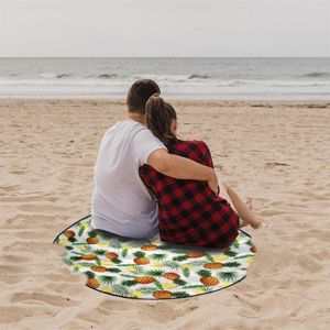 ProBeach Mata PLAŻOWA piknikowa składana okrągła koc 138 cm 6