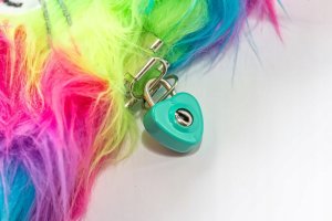St. Majewski Pamiętnik z kłódką 3D "włochacz" A5, 96k RAINBOW CAT Papier TARGI 4