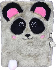 St. Majewski Pamiętnik z kłódką 3D "włochacz" A5, 96k RAINBOW CAT Papier TARGI 6