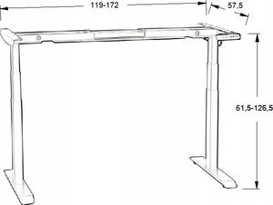 Biurko Zdesk BB-3TB-Po/W Białe 138 cm x 68 cm 10