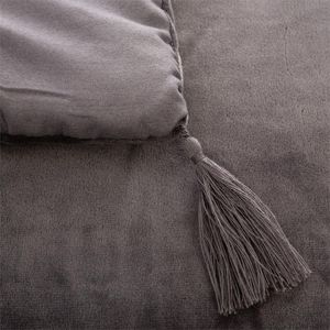 Atmosphera Szara narzuta na łóżko Sonia Grey 80x180 cm 4