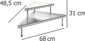 Wenko Narożna półka kuchenna Massivo Duo 3