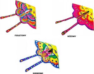 Ikonka Latawiec duży 90cm motyl mix kolor 2