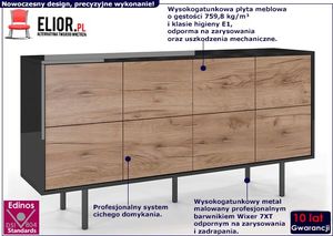 Elior Nowoczesna komoda w stylu industrialnym - Marida 2