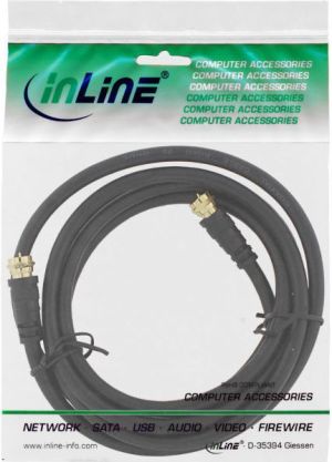 Kabel InLine Antenowy (F) 3m czarny (69303P) 2