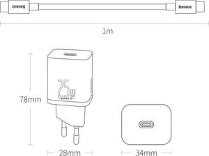 Ładowarka Baseus Super Si 1x USB-C 3 A (TZCCSUP-L01) 18