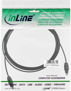 Kabel InLine Toslink - Toslink 0.5m czarny (89926) 2