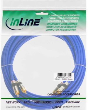 Kabel Intos RCA (Cinch) x2 - RCA (Cinch) x2 7m niebieski (89707P) 2