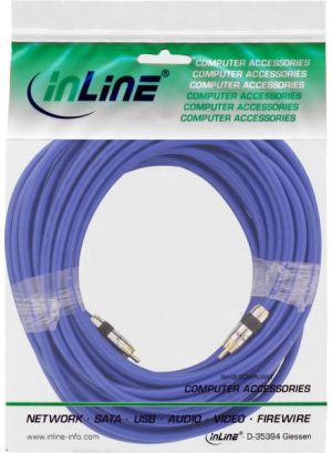 Kabel Intos RCA (Cinch) - RCA (Cinch) 20m niebieski (89820P) 2