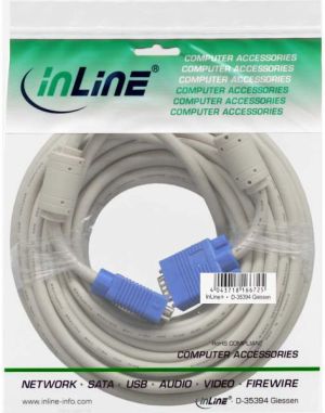 Kabel InLine D-Sub (VGA) - D-Sub (VGA) 10m niebieski (17717) 2