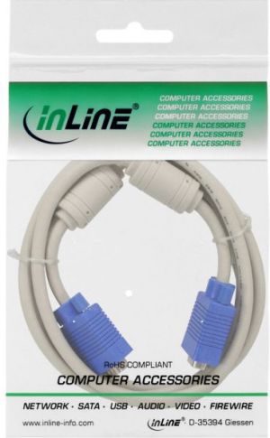 Kabel InLine D-Sub (VGA) - D-Sub (VGA) 5m niebieski (17718) 2