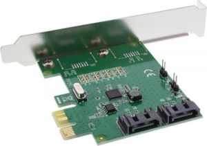 Kontroler InLine PCIe 2.0 x1 - 2x SATA 3 (76696C) 2