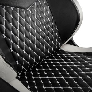 Fotel Noblechairs EPIC z prawdziwej skóry - czarny/biały/czerwony (GAGC-034) 7