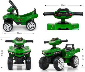 Milly Mally Jeździk Monster Military Zielony (3733) 7