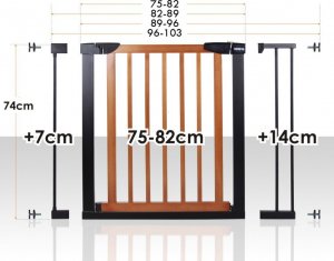 Hanks Kids BRAMKA BEZPIECZEŃSTWA G2 +7+14cm HANKSKIDS 2