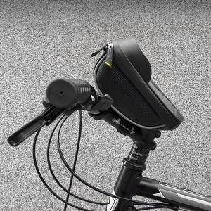 Wozinsky Torba rowerowa na kierownicę pokrowiec na telefon 1L czarny (WBB16BK) () - 63967-uniw 17