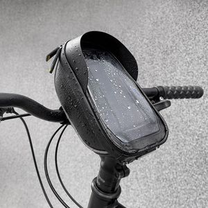 Wozinsky Torba rowerowa na kierownicę pokrowiec na telefon 1L czarny (WBB16BK) () - 63967-uniw 18