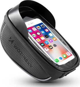 Wozinsky Torba rowerowa na kierownicę pokrowiec na telefon 1L czarny (WBB16BK) () - 63967-uniw 2