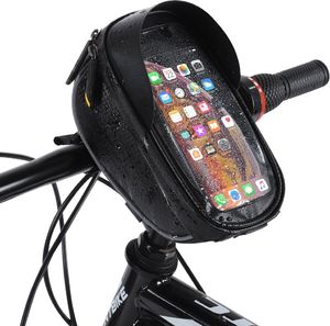 Wozinsky Torba rowerowa na kierownicę pokrowiec na telefon 1L czarny (WBB16BK) () - 63967-uniw 7