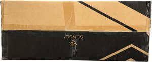 Fotel SENSE7 Knight materiałowy czarno-czerwony 13