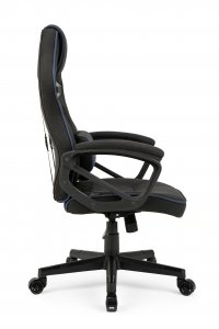 Fotel SENSE7 Knight materiałowy czarno-niebieski 2