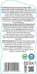 BluxCosmetics Zestaw żeli antybakteryjnych do rąk 4x 650 ml 4