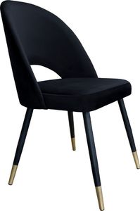Atos Zestaw krzeseł ISKAR VELVET GOLD 2 szt czarne 2