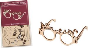 Mr.Playwood Mr.Playwood Drewniany Model Puzzle 3D Okulary Caramel House 10