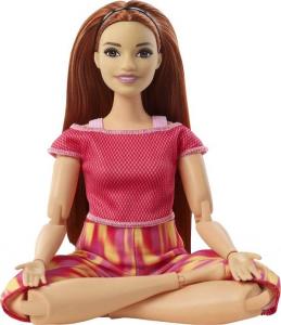 Lalka Barbie Mattel Made to Move - Kwiecista gimnastyczka, czerwony strój (FTG80/GXF07) 3