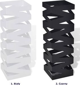 Elior Biały modernistyczny metalowy parasolnik - Nauro 3S 5