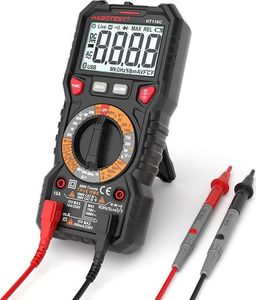 Habotest Multimetr cyfrowy z latarką Habotest HT118C, True RMS, NCV, testowanie akumulatorów 4