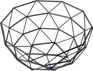 Vilde Koszyk GEOMETRYCZNY metalowy na owoce, warzywa, CZARNY, kosz, patera, miska 6